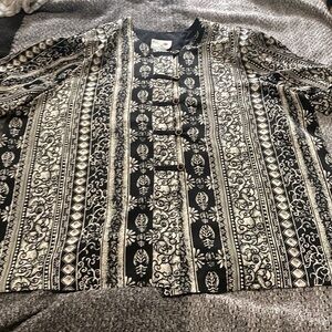 Asian inspired blouse size 32w
